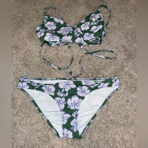 Victoria's Secret Green Floral Bikini
